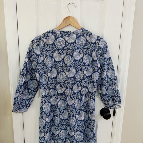 Women’s J. McLaughlin Deco Shell Geo Kailyn Dress In Blue XS - Picture 7 of 7